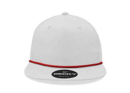 Decky - 6032 Classic Rope Cap, 5 Panel Flat Bill Hat, Snapback - MAD Merch USA