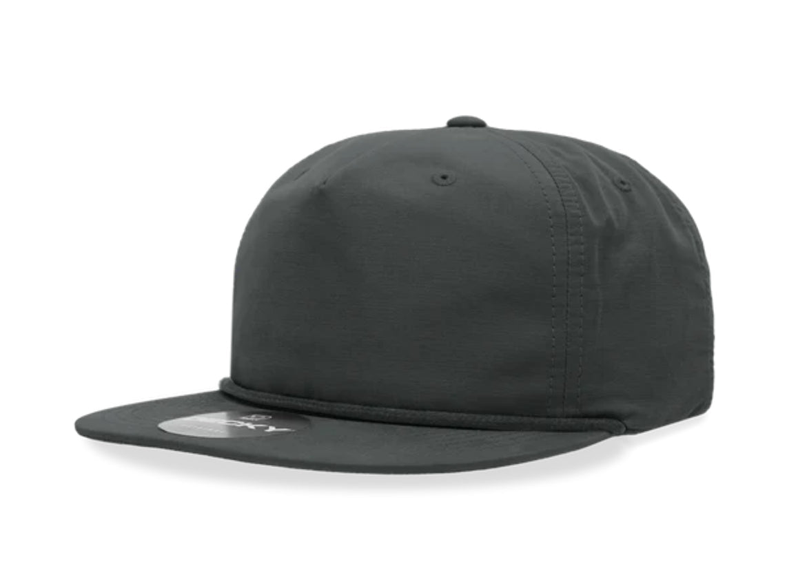 Decky - 6032 Classic Rope Cap, 5 Panel Flat Bill Hat, Snapback - MAD Merch USA