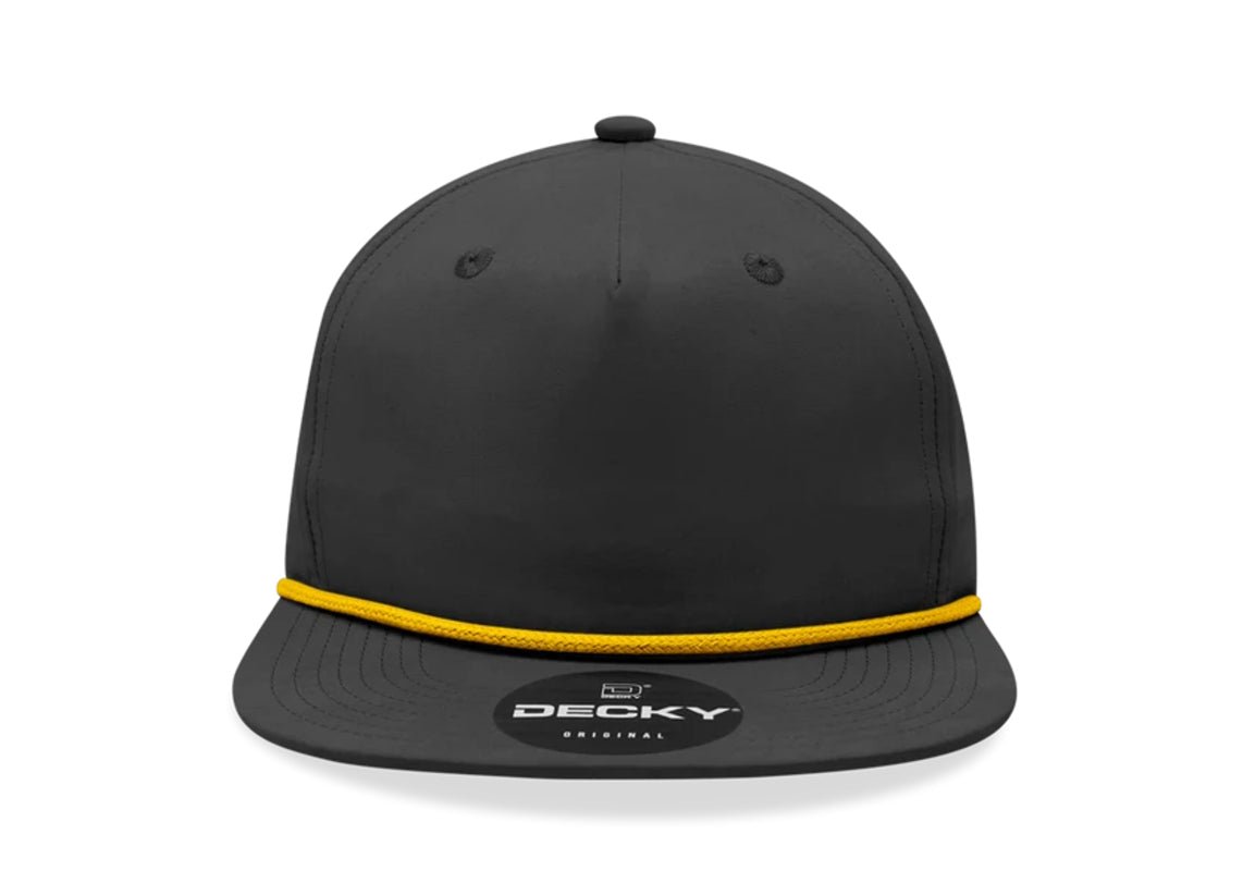 Decky - 6032 Classic Rope Cap, 5 Panel Flat Bill Hat, Snapback - MAD Merch USA