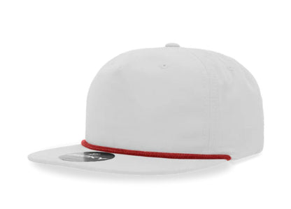 Decky - 6032 Classic Rope Cap, 5 Panel Flat Bill Hat, Snapback - MAD Merch USA