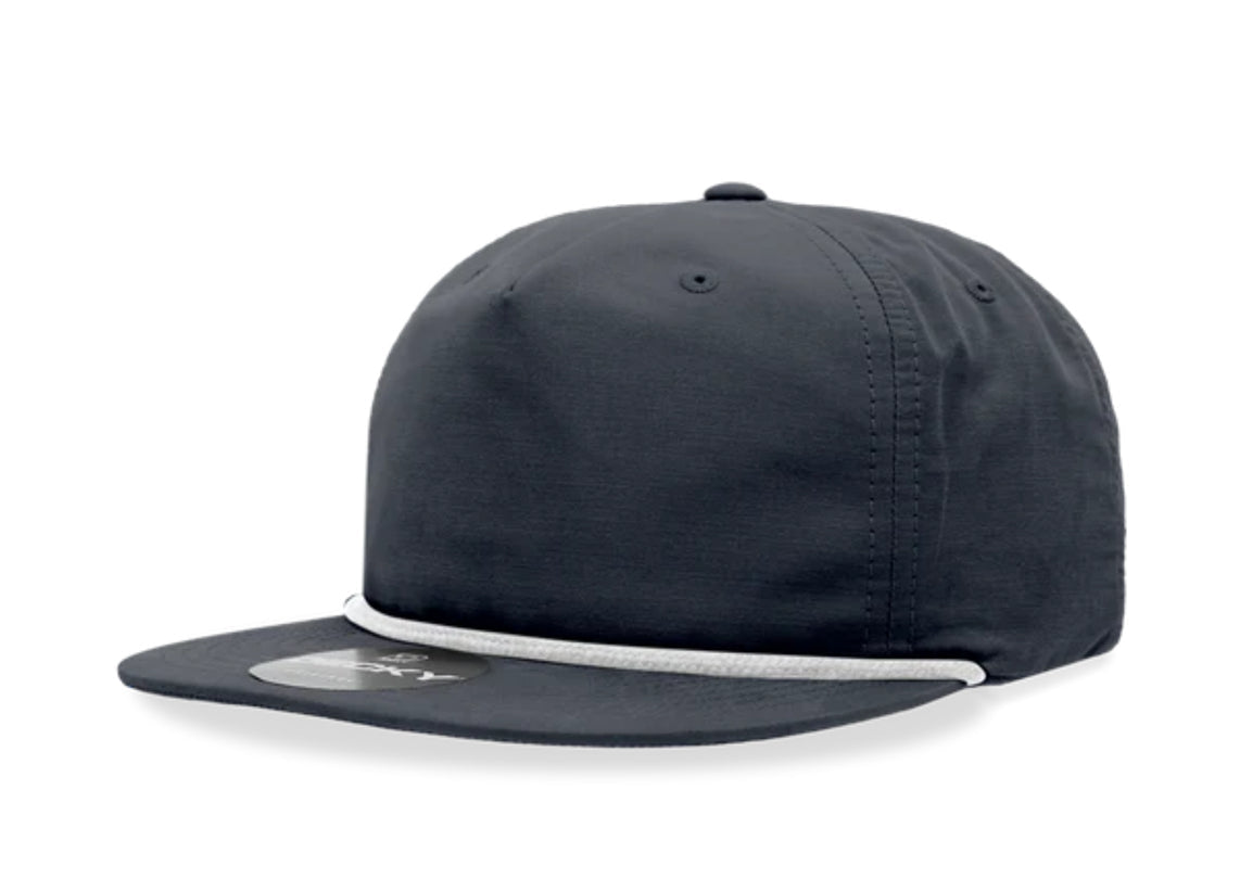 Decky - 6032 Classic Rope Cap, 5 Panel Flat Bill Hat, Snapback - MAD Merch USA