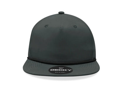 Decky - 6032 Classic Rope Cap, 5 Panel Flat Bill Hat, Snapback - MAD Merch USA