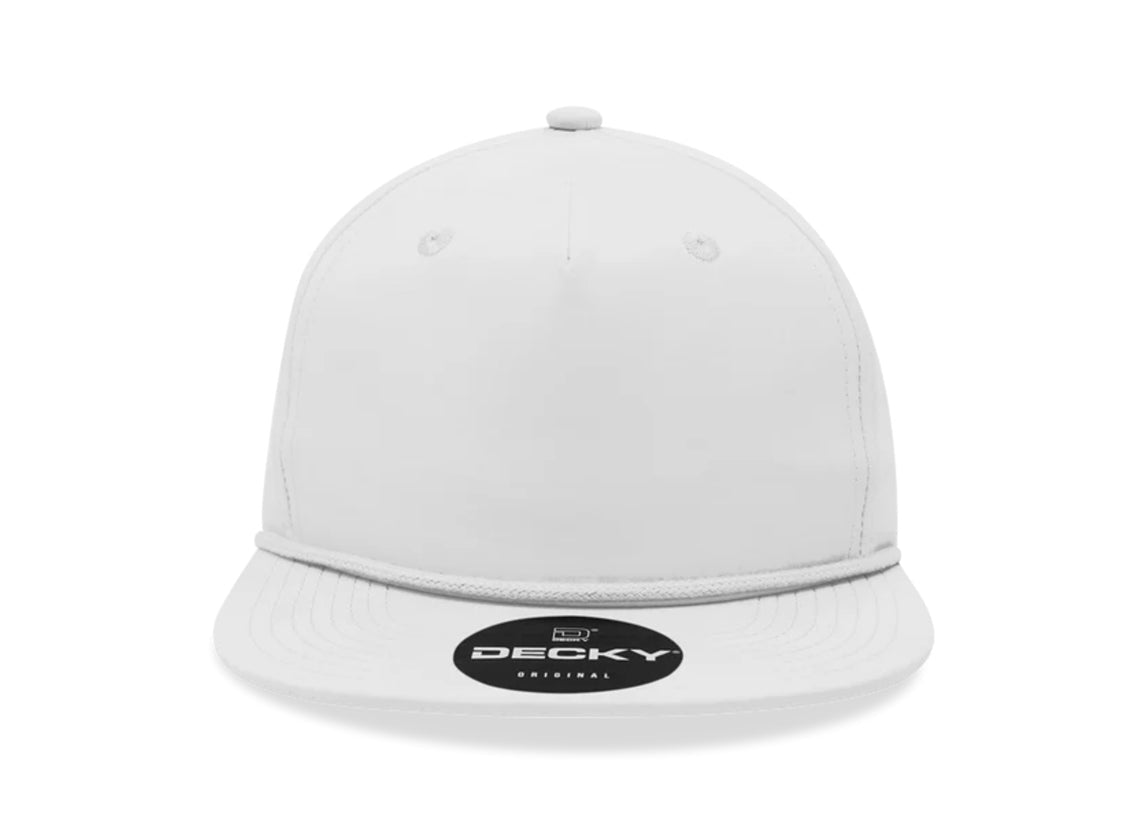 Decky - 6032 Classic Rope Cap, 5 Panel Flat Bill Hat, Snapback - MAD Merch USA
