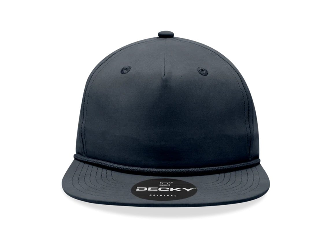 Decky - 6032 Classic Rope Cap, 5 Panel Flat Bill Hat, Snapback - MAD Merch USA