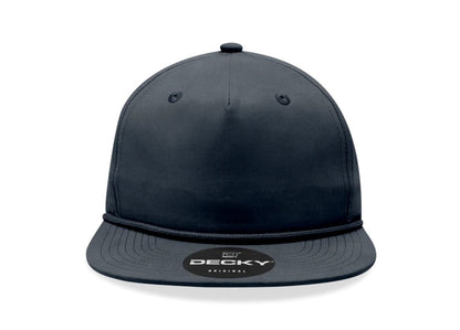 Decky - 6032 Classic Rope Cap, 5 Panel Flat Bill Hat, Snapback - MAD Merch USA