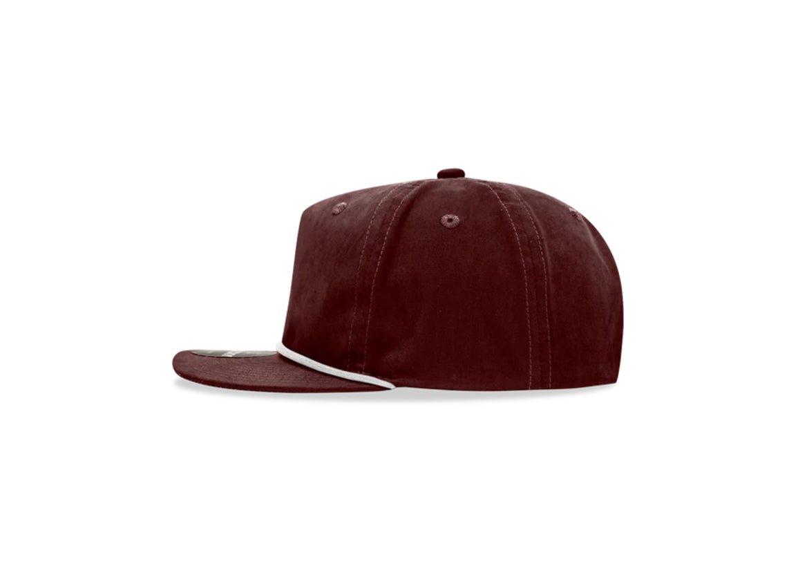 Decky - 6032 Classic Rope Cap, 5 Panel Flat Bill Hat, Snapback - MAD Merch USA
