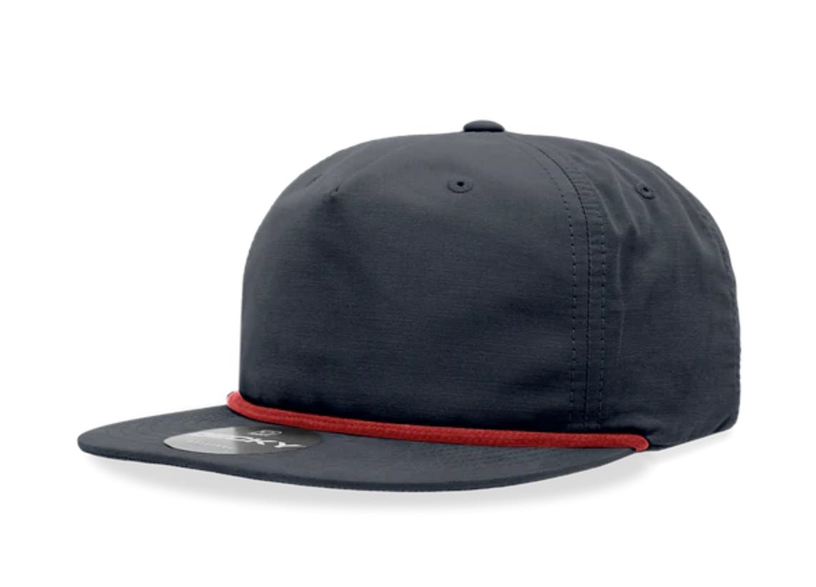 Decky - 6032 Classic Rope Cap, 5 Panel Flat Bill Hat, Snapback - MAD Merch USA