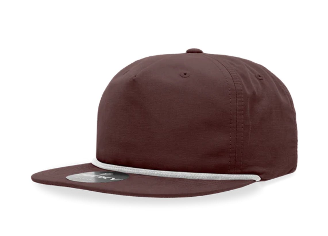 Decky - 6032 Classic Rope Cap, 5 Panel Flat Bill Hat, Snapback - MAD Merch USA