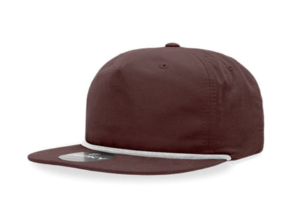 Decky - 6032 Classic Rope Cap, 5 Panel Flat Bill Hat, Snapback - MAD Merch USA