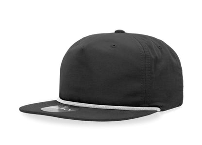Decky - 6032 Classic Rope Cap, 5 Panel Flat Bill Hat, Snapback - MAD Merch USA