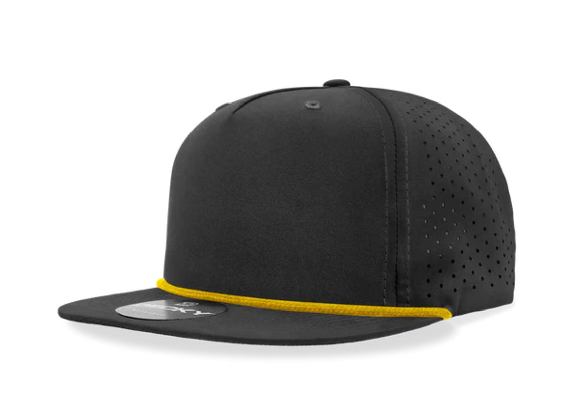 Decky - 6226 5 Panel High Profile Relaxed Perforated Performance Rope Hat - MAD Merch USA