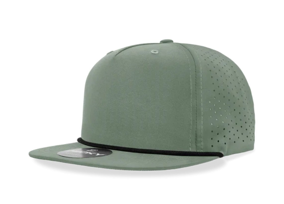 Decky - 6226 5 Panel High Profile Relaxed Perforated Performance Rope Hat - MAD Merch USA
