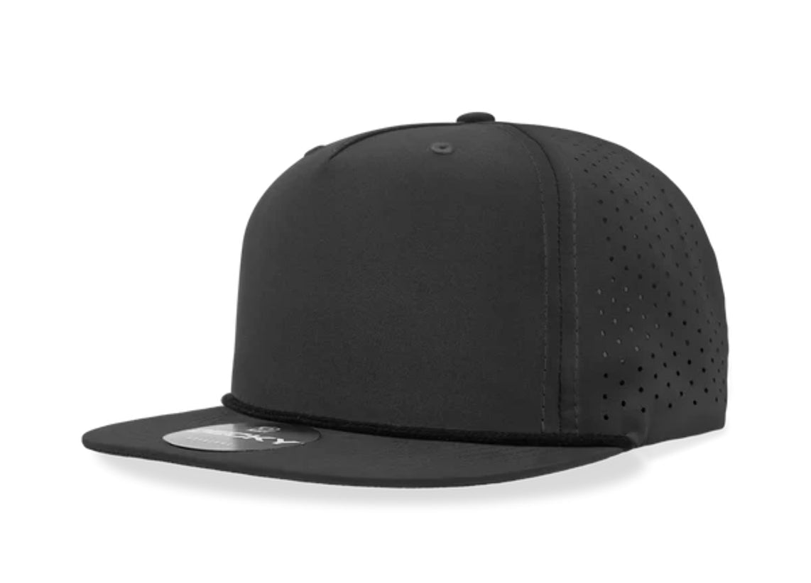 Decky - 6226 5 Panel High Profile Relaxed Perforated Performance Rope Hat - MAD Merch USA
