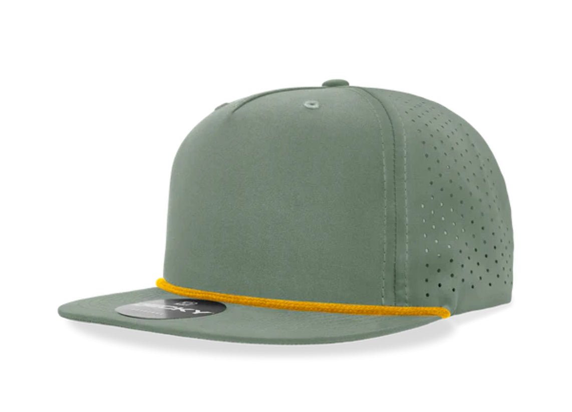 Decky - 6226 5 Panel High Profile Relaxed Perforated Performance Rope Hat - MAD Merch USA