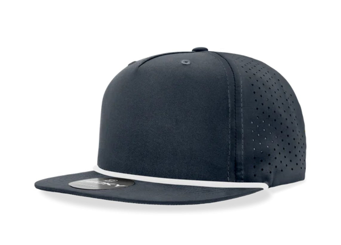 Decky - 6226 5 Panel High Profile Relaxed Perforated Performance Rope Hat - MAD Merch USA