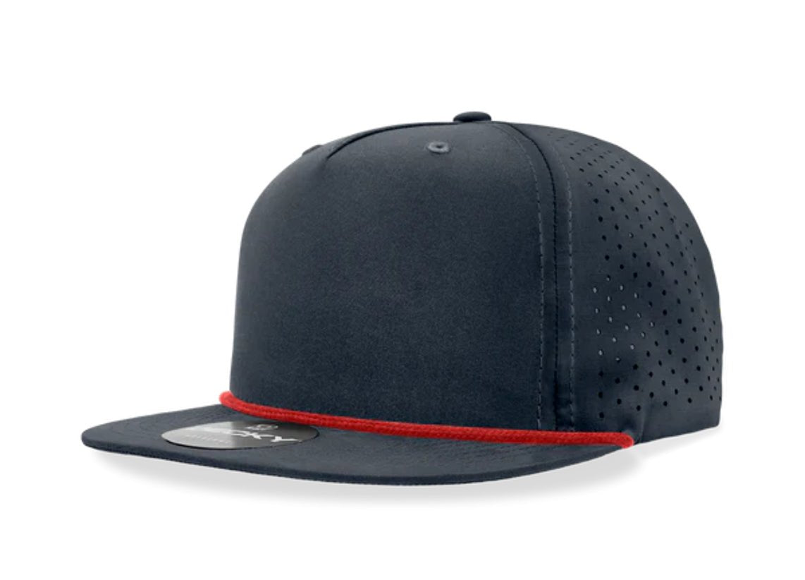 Decky - 6226 5 Panel High Profile Relaxed Perforated Performance Rope Hat - MAD Merch USA