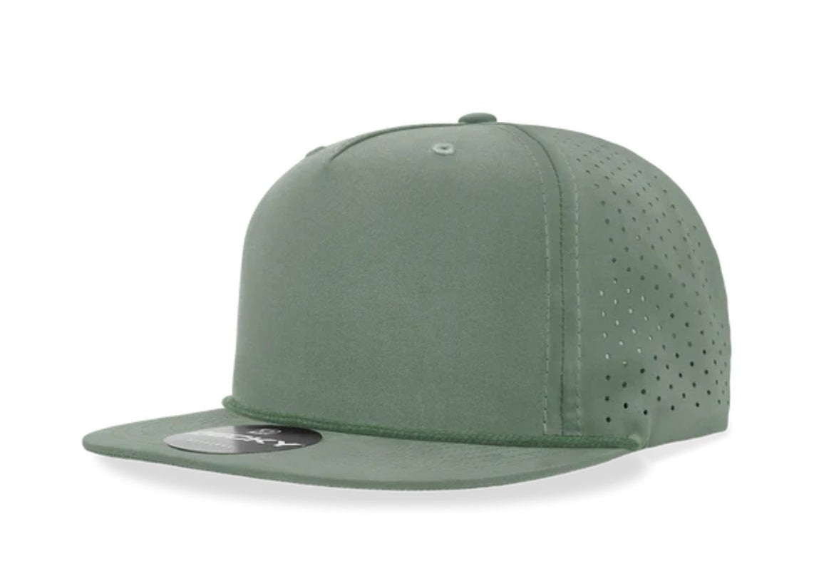 Decky - 6226 5 Panel High Profile Relaxed Perforated Performance Rope Hat - MAD Merch USA