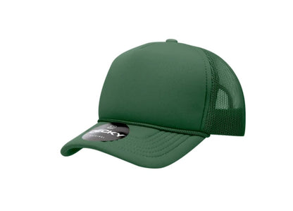 Decky -7010 - Youth 5 Panel Mid Profile Structured Foam Trucker, Kids Foam Trucker Hat, Mesh Back - MAD Merch USA