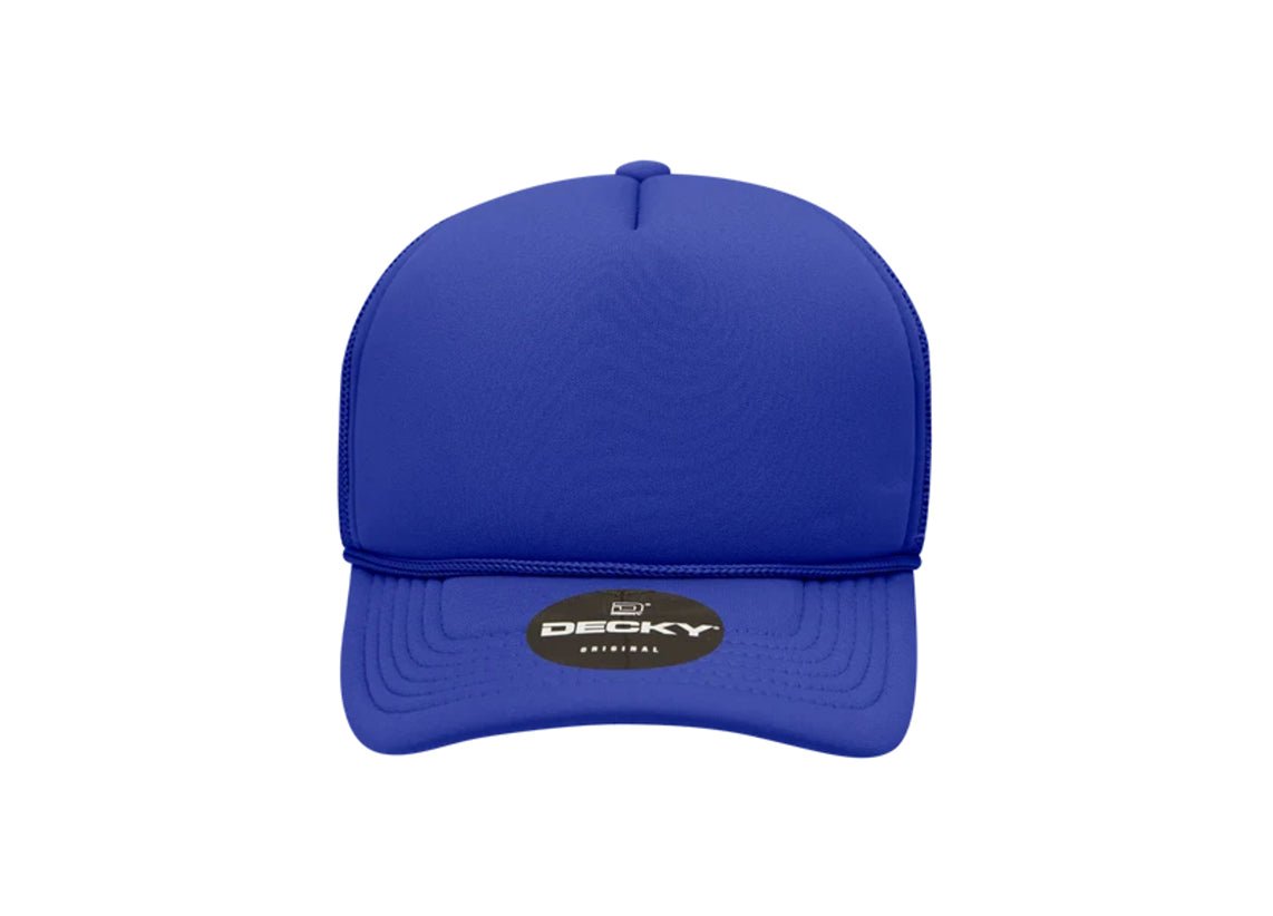 Decky -7010 - Youth 5 Panel Mid Profile Structured Foam Trucker, Kids Foam Trucker Hat, Mesh Back - MAD Merch USA