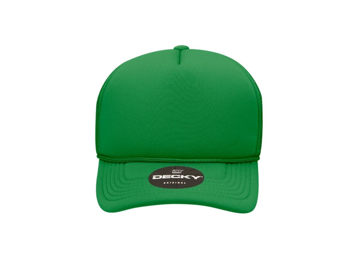 Decky -7010 - Youth 5 Panel Mid Profile Structured Foam Trucker, Kids Foam Trucker Hat, Mesh Back - MAD Merch USA
