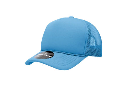 Decky -7010 - Youth 5 Panel Mid Profile Structured Foam Trucker, Kids Foam Trucker Hat, Mesh Back - MAD Merch USA