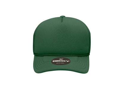 Decky -7010 - Youth 5 Panel Mid Profile Structured Foam Trucker, Kids Foam Trucker Hat, Mesh Back - MAD Merch USA