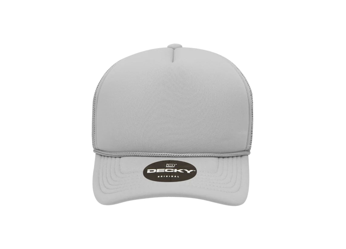 Decky -7010 - Youth 5 Panel Mid Profile Structured Foam Trucker, Kids Foam Trucker Hat, Mesh Back - MAD Merch USA