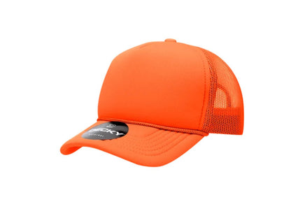 Decky -7010 - Youth 5 Panel Mid Profile Structured Foam Trucker, Kids Foam Trucker Hat, Mesh Back - MAD Merch USA