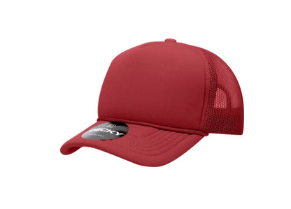 Decky -7010 - Youth 5 Panel Mid Profile Structured Foam Trucker, Kids Foam Trucker Hat, Mesh Back - MAD Merch USA