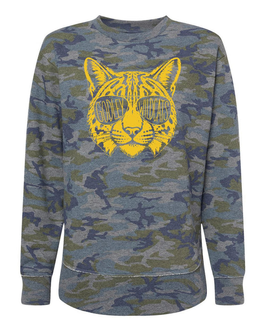 GFA Adult Godley Wildcats Weekend Crewneck Sweatshirt - MAD Merch USA