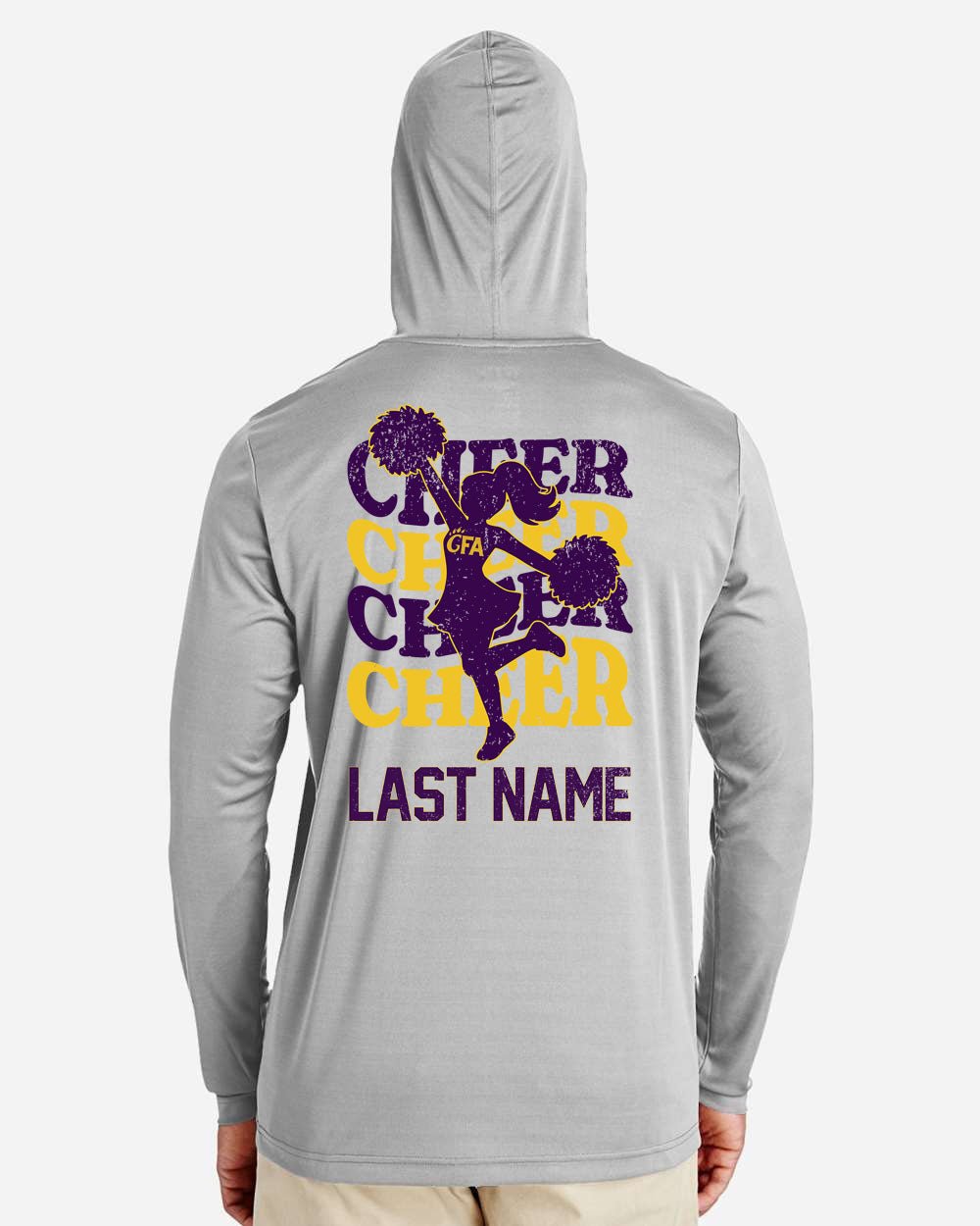 GFA Adult Personalized Cheer Performance Hooded Shirt - MAD Merch USA