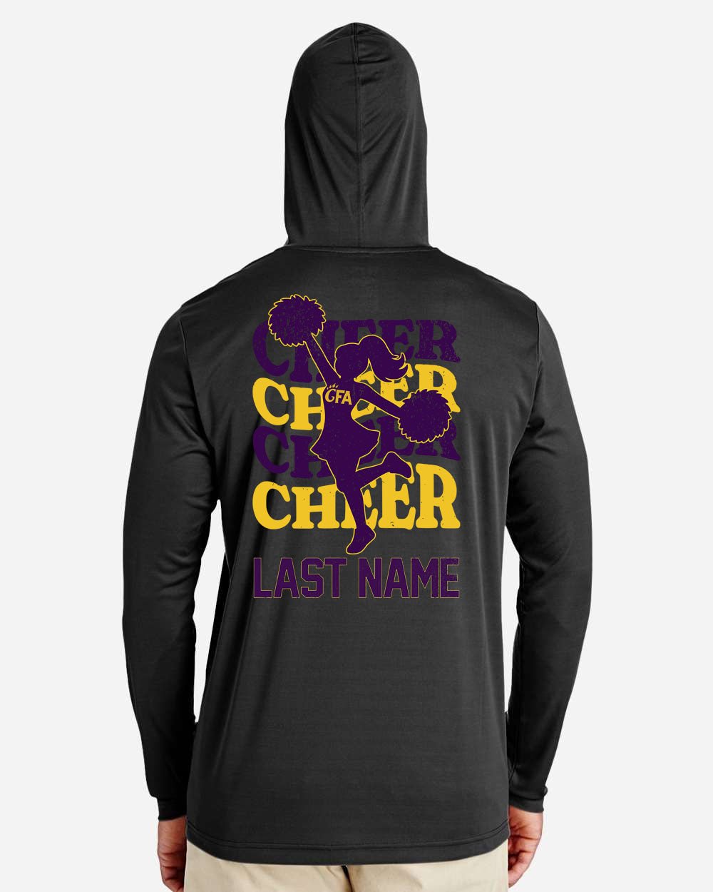 GFA Adult Personalized Cheer Performance Hooded Shirt - MAD Merch USA