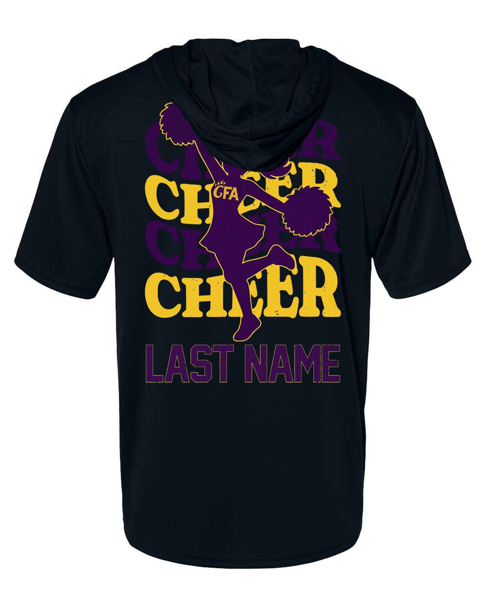 GFA Custom Cheer Performance Hooded T-Shirt - MAD Merch USA