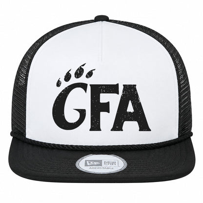 GFA Distressed Logo New Era Foam Rope Trucker Cap - MAD Merch USA