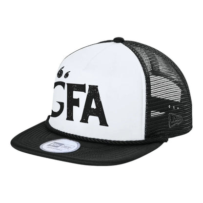 GFA Distressed Logo New Era Foam Rope Trucker Cap - MAD Merch USA