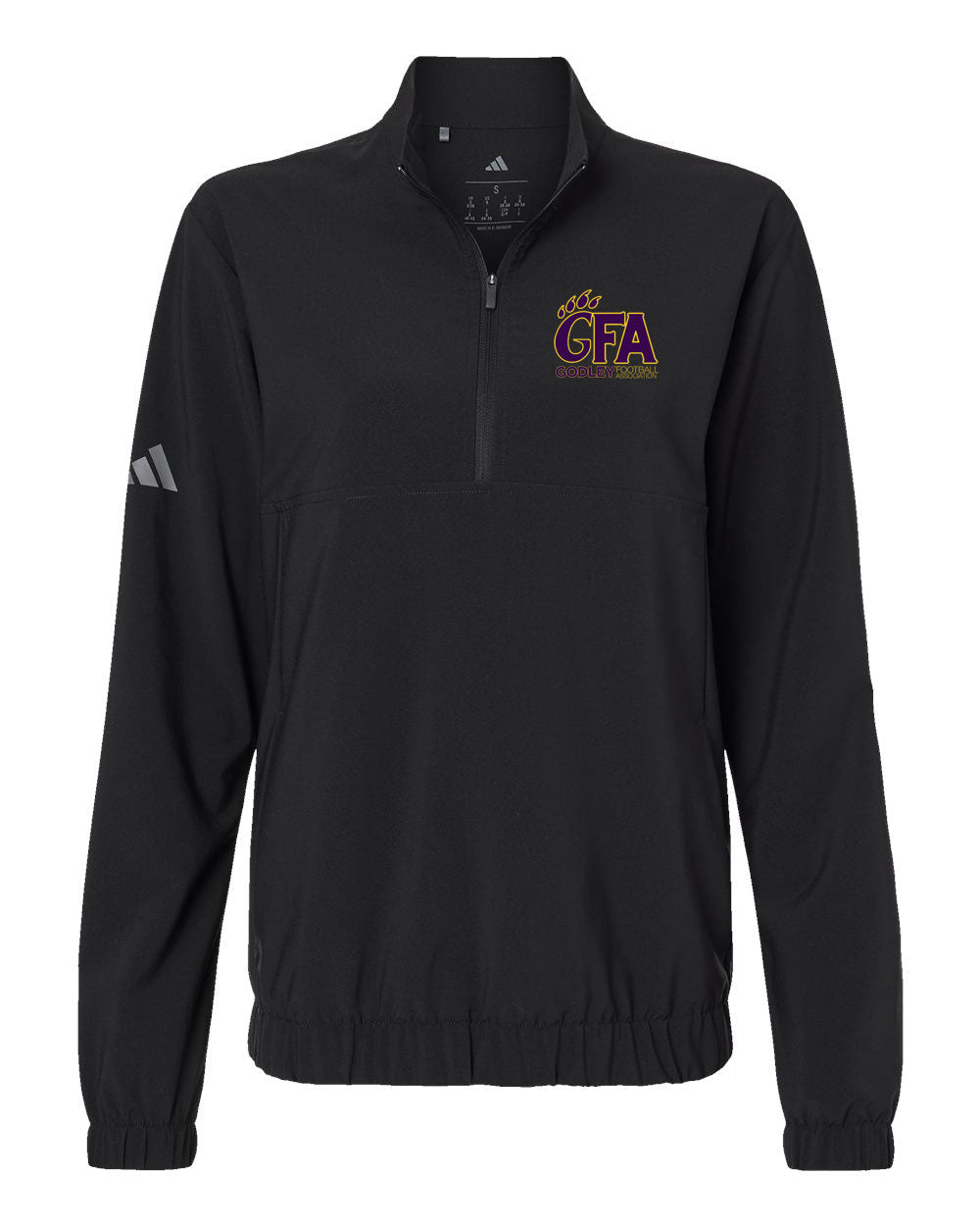 GFA Women's Adidas Stretch Woven Half-Zip Pullover - MAD Merch USA