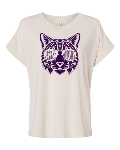 GFA Women's Game Day Wildcats Vintage Wash Tee - MAD Merch USA