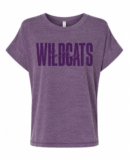 GFA Women's Wildcats Vintage Wash Tee - MAD Merch USA