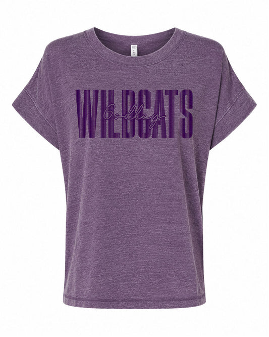 GFA Women's Wildcats Vintage Wash Tee - MAD Merch USA