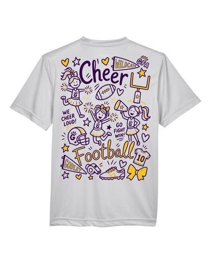 GFA Youth Performance T-Shirt – Cheer Doodle - MAD Merch USA