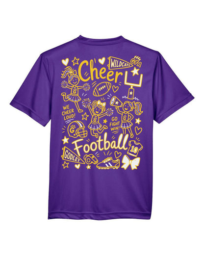 GFA Youth Performance T-Shirt – Cheer Doodle - MAD Merch USA
