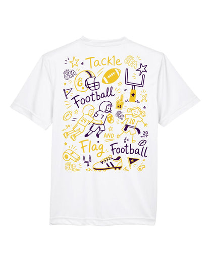 GFA Youth Performance T-Shirt – Football Doodle - MAD Merch USA