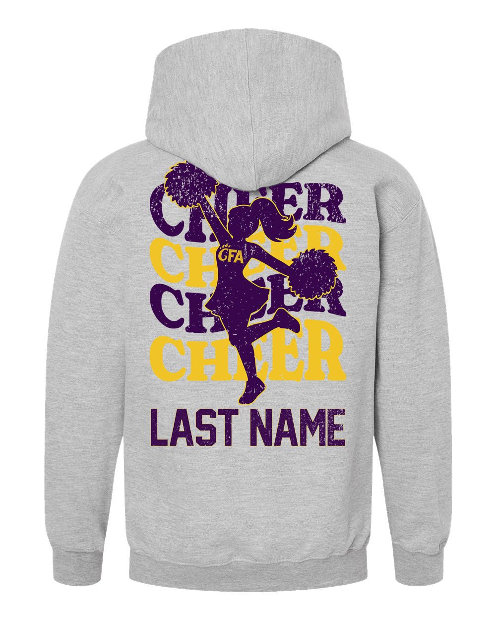 GFA Youth Personalized Cheer Hoodie - MAD Merch USA