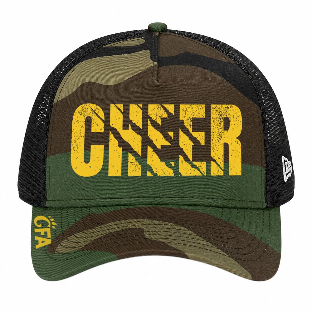 Godley GFA “CHEER” New Era Camo Trucker Cap - MAD Merch USA