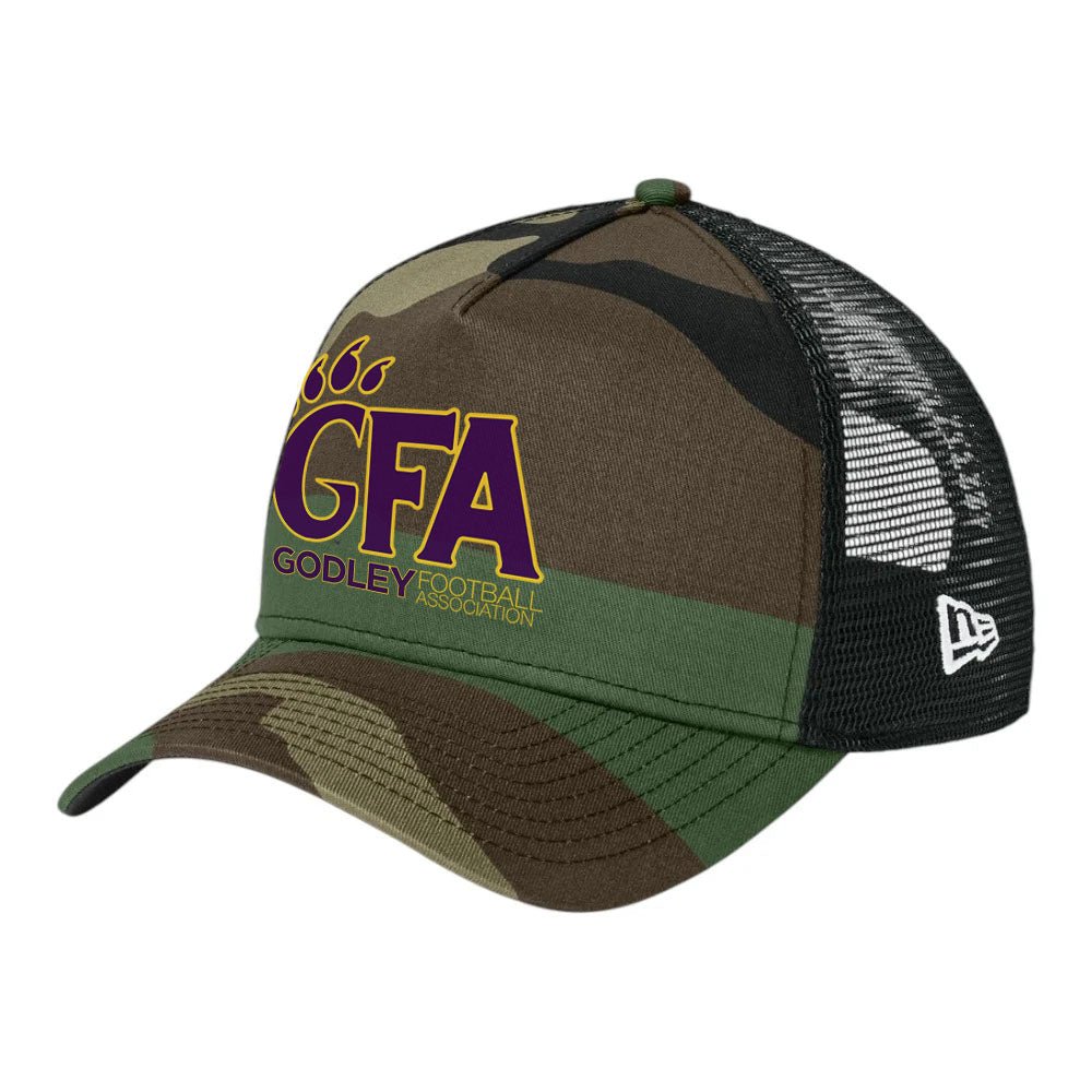 Godley GFA New Era Camo Trucker Cap - MAD Merch USA