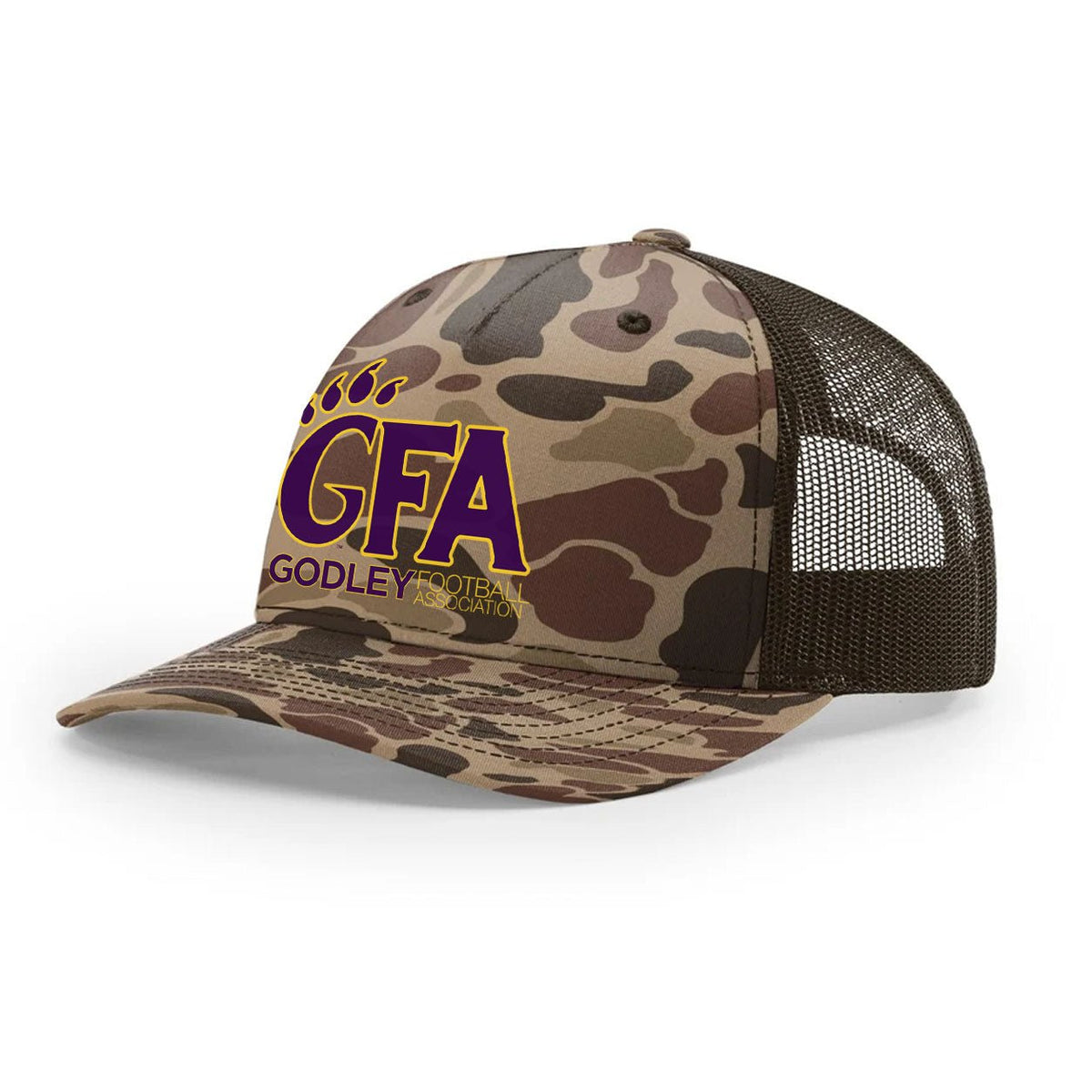 Godley GFA Richardson Camo Trucker Hat - MAD Merch USA