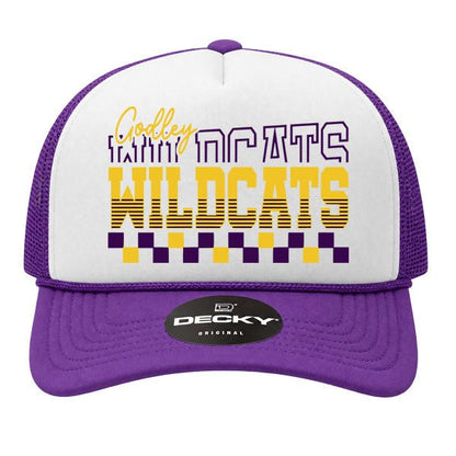 Godley Wildcats Youth Foam Trucker Hat - MAD Merch USA