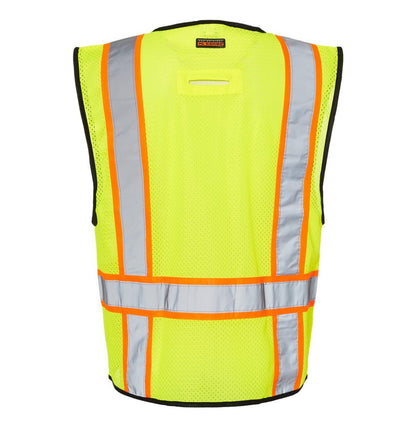 Kishigo - Unisex 6 Pocket Contrast Class 2 Vest - 1580-1581 - MAD Merch USA