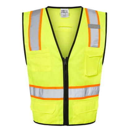 Kishigo - Unisex 6 Pocket Contrast Class 2 Vest - 1580-1581 - MAD Merch USA