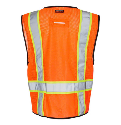 Kishigo - Unisex 6 Pocket Contrast Class 2 Vest - 1580-1581 - MAD Merch USA